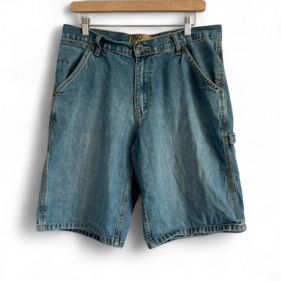 Old Navy Faded Blue Painter Style Jean Shorts for Men - Picture 1 of 2